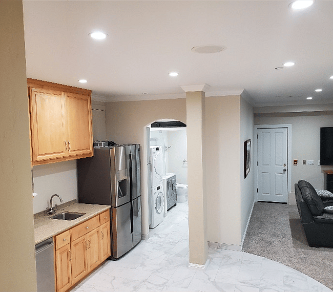 Fully stocked kitchen with updated appliances