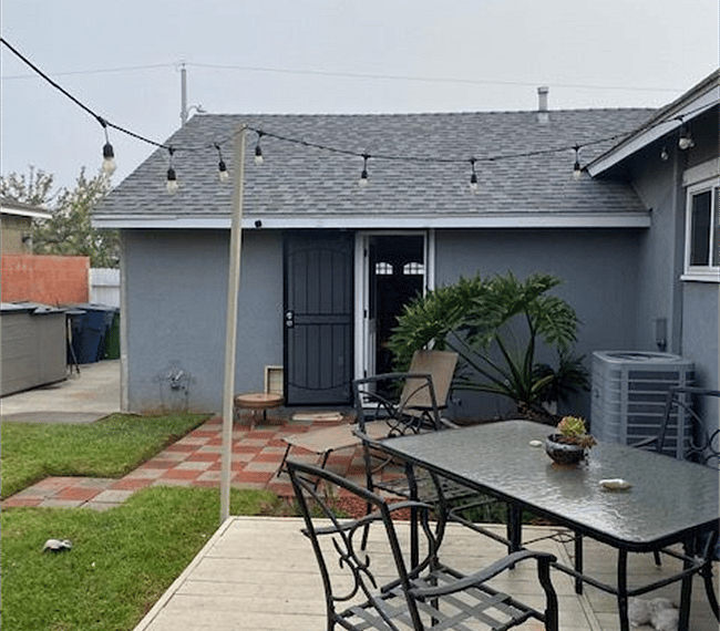 Spacious patio