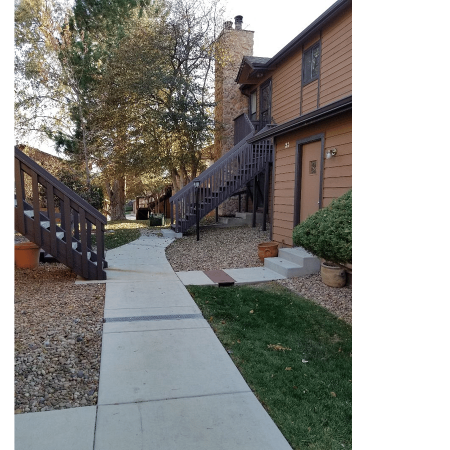 Walkway to your condo