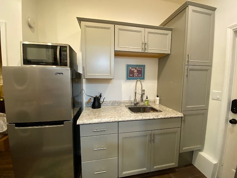 Fully stocked kitchen