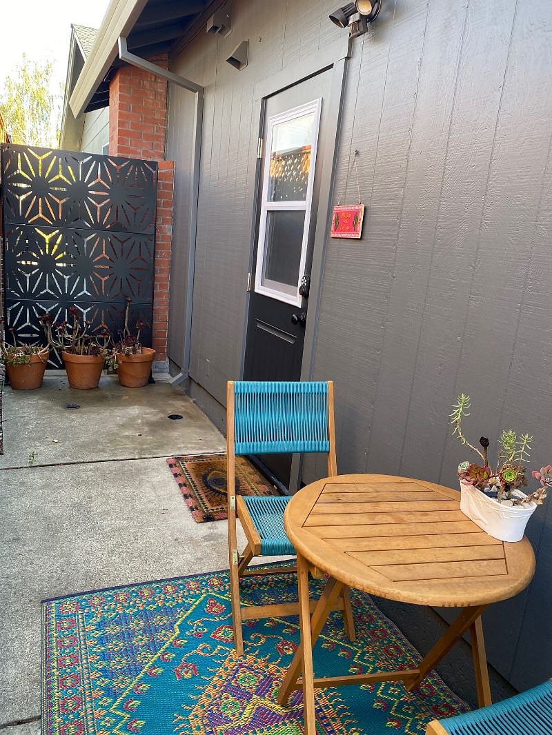 Casita entrance & private patio