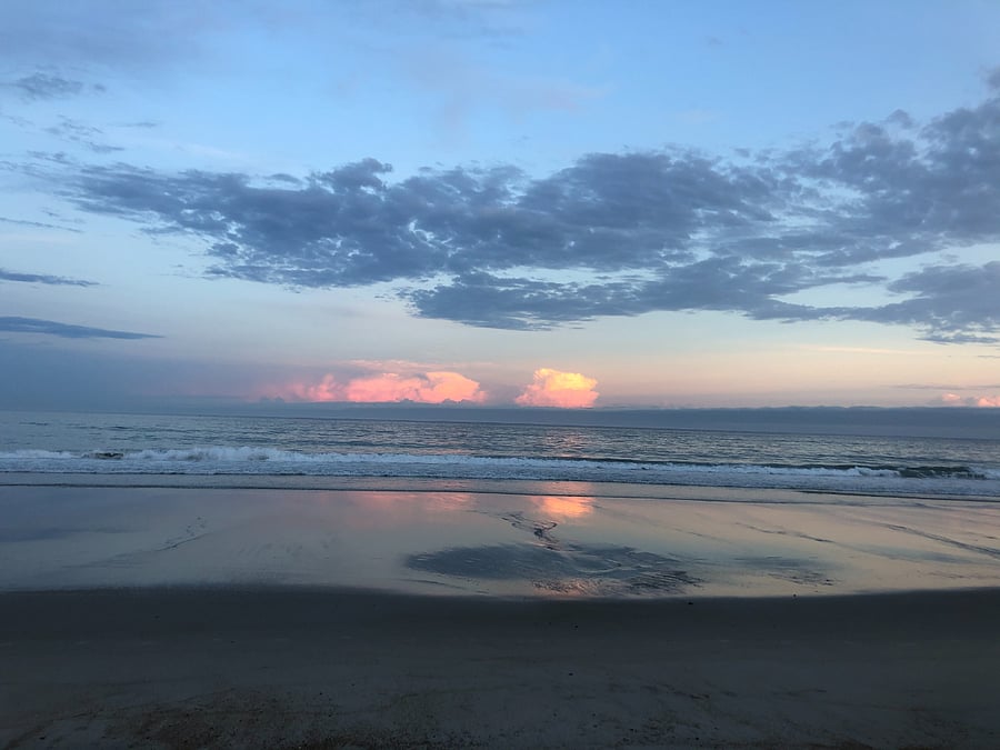 Beautiful sky over the Atlantic