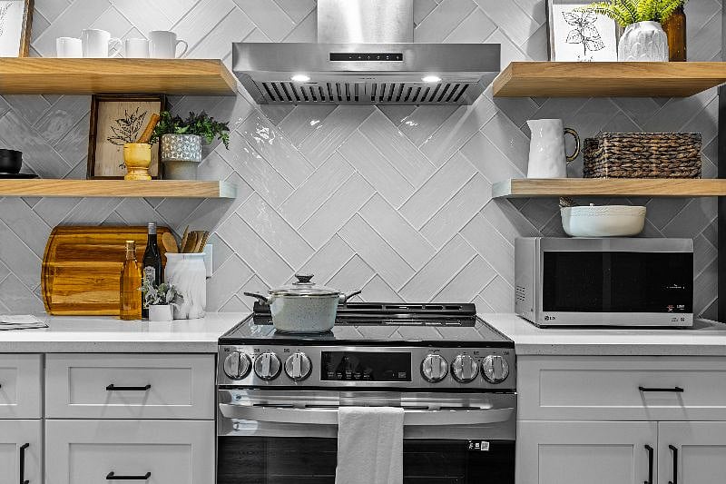 New stove, new modern hood, new everything. :-)