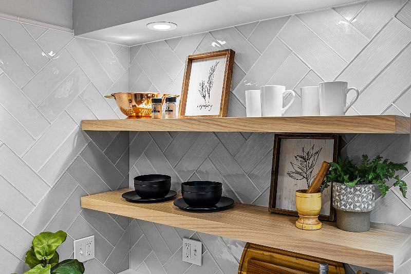 Double herringbone tile!  