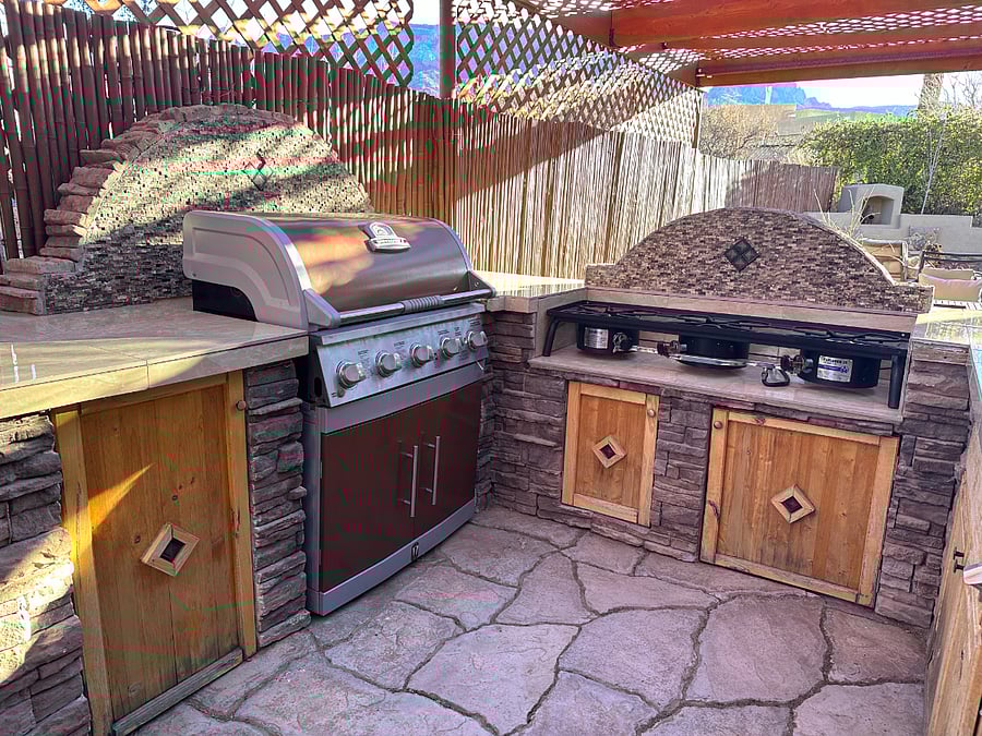 Custom outdoor kitchen