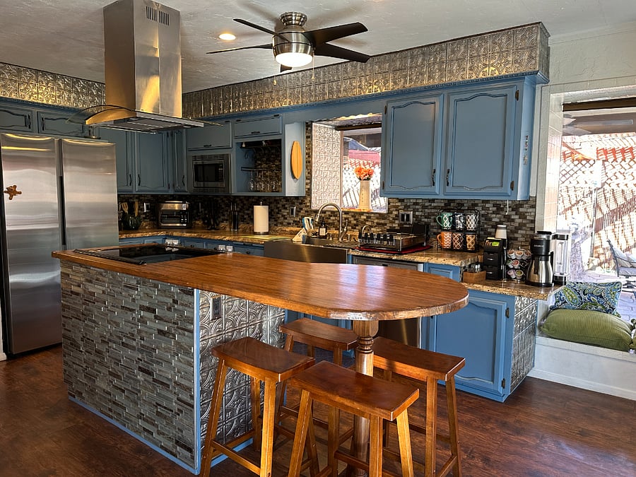 Renovated kitchen with the latest appliances