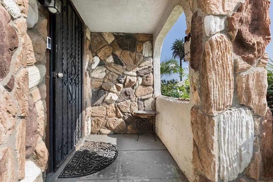 Private, secure entrance.