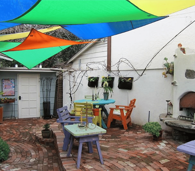 Lighted private patio