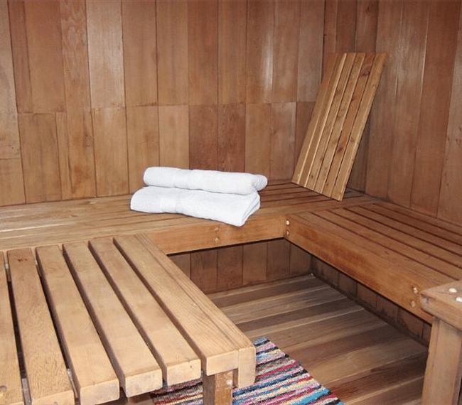 Sauna interior