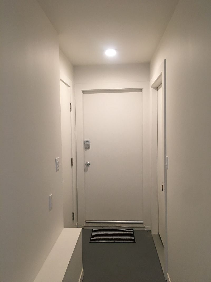 Separate entrance.  
This shows the interior door to unit.