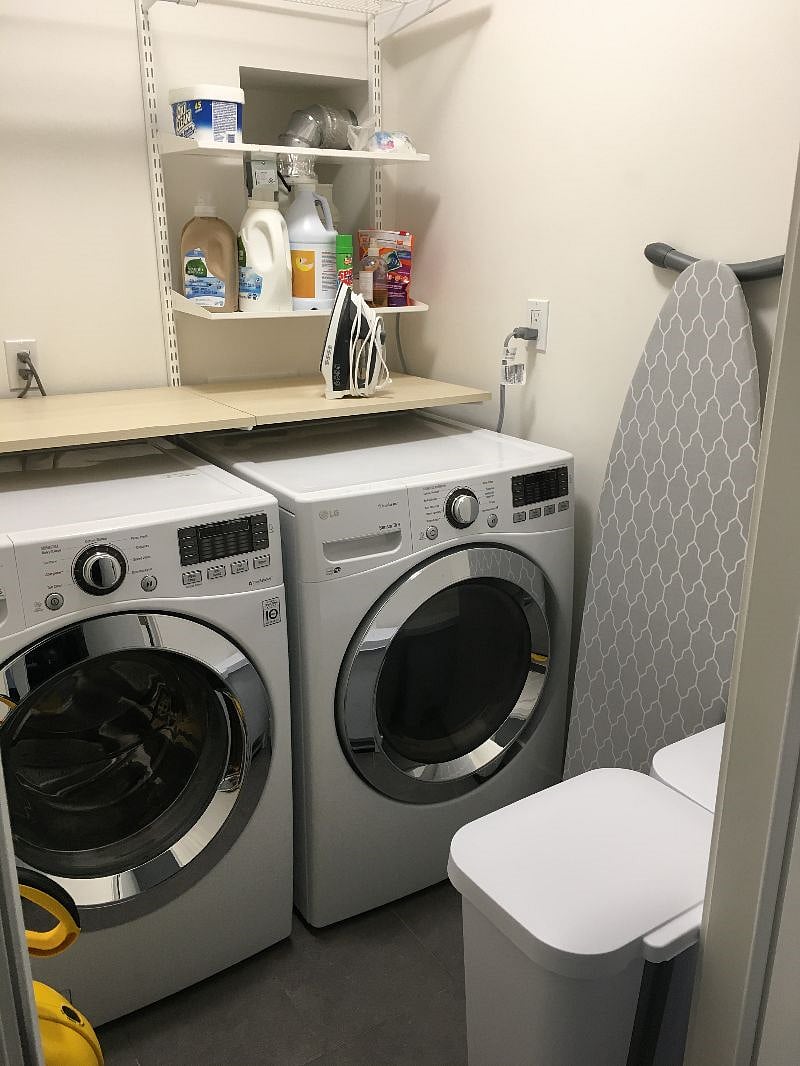 Flat has exclusive use of full size W/D and iron and ironing board. 
