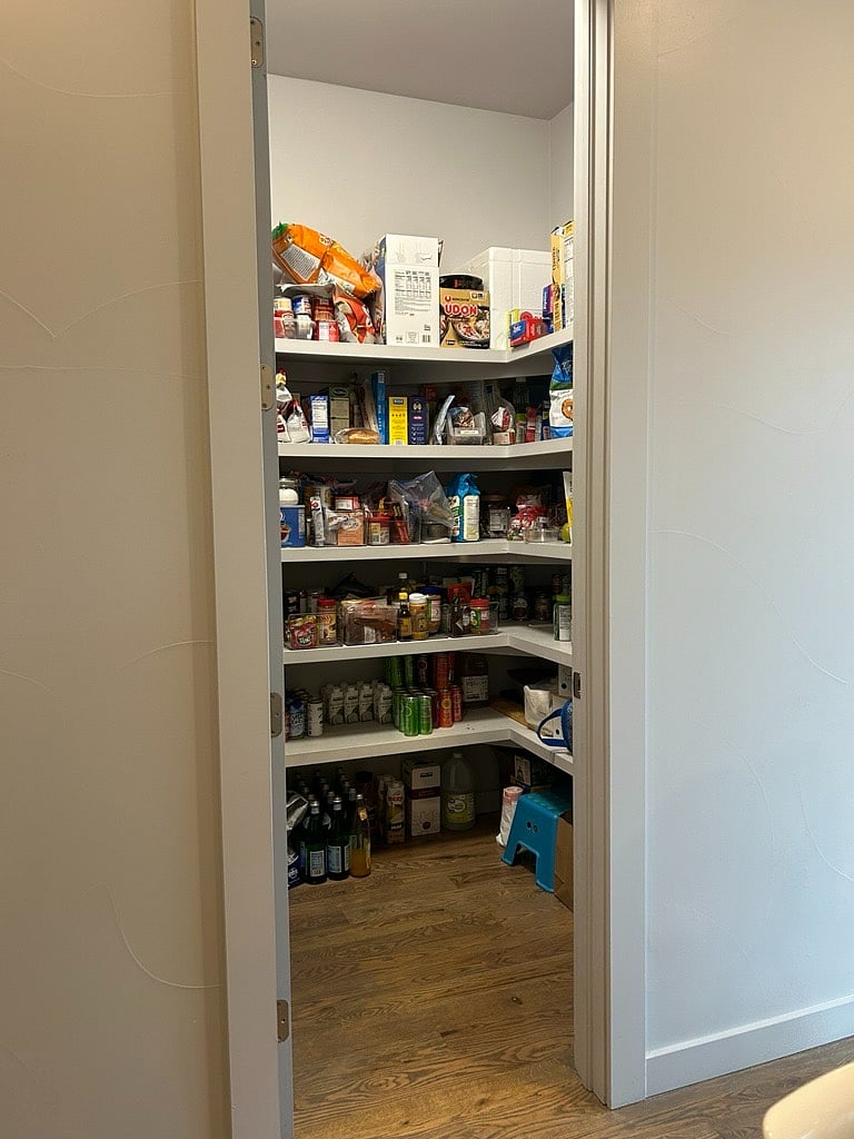 A good size pantry,