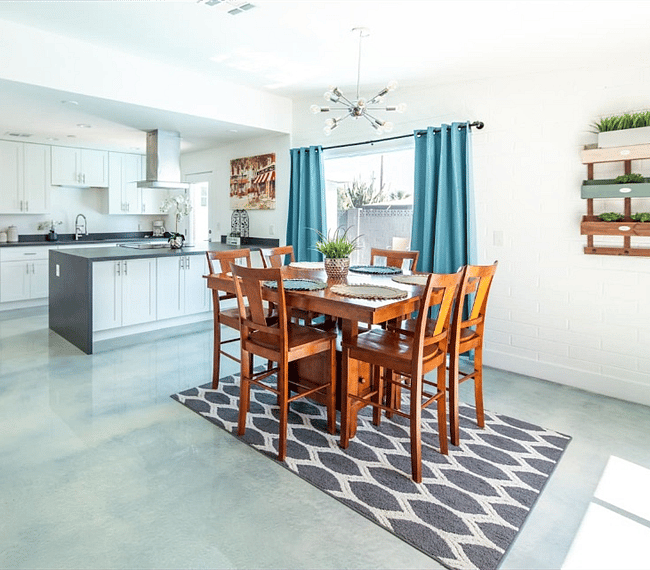 Dining table with 6 chairs