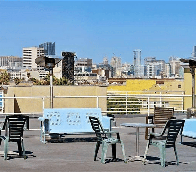 Rooftop with 360 degree views of SF