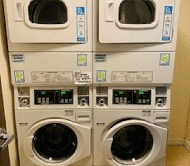 Shared Washer & Dryer units (2 of each); shared with 6 other units