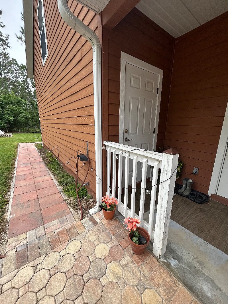 Back door private entrance