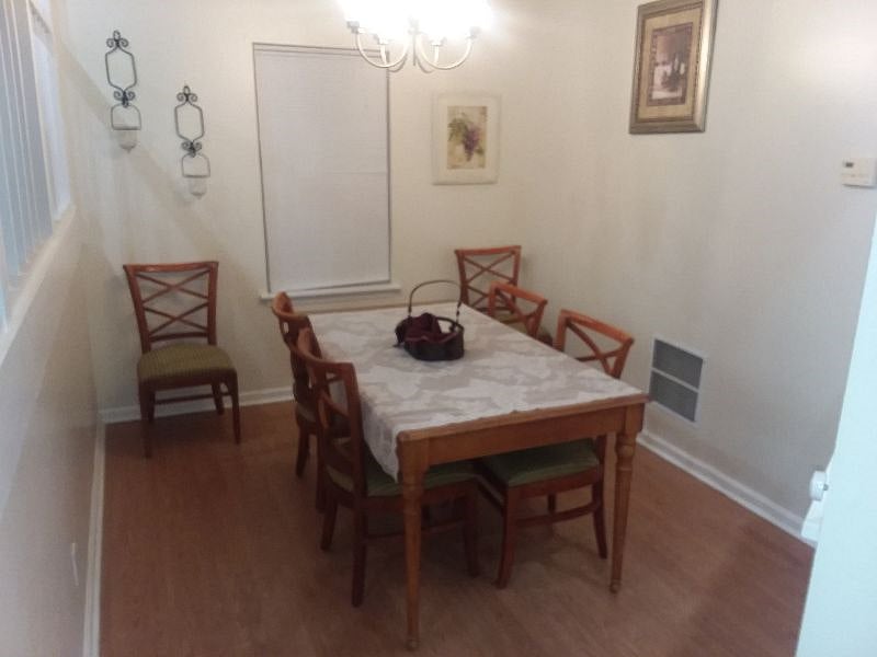 Dining Room, Wooden Table with Seating for Friends