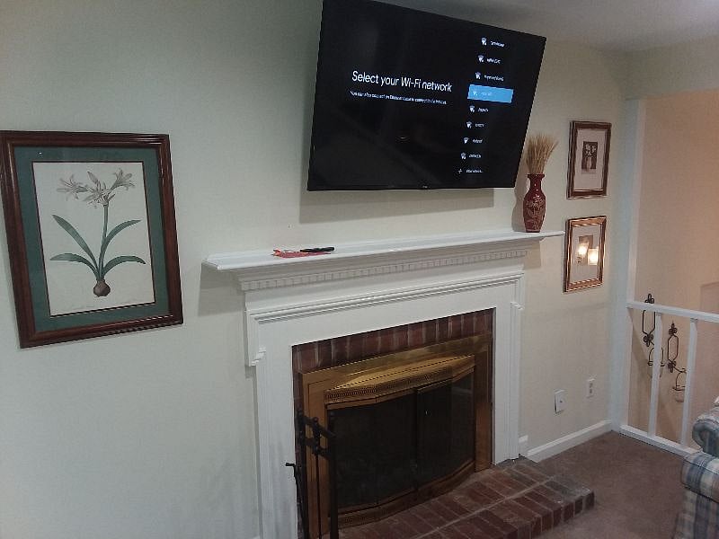 55 Inch Smart TV on Fully Adjustable Wall-Mount