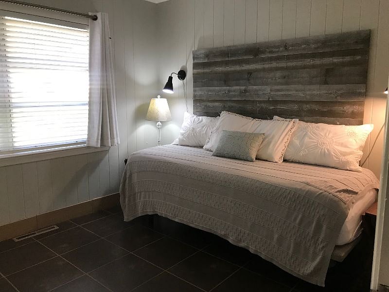 Third bedroom with XL twin and built-in closet system