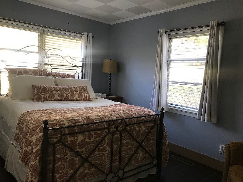 Second bedroom with Queen bed and built-in closet system