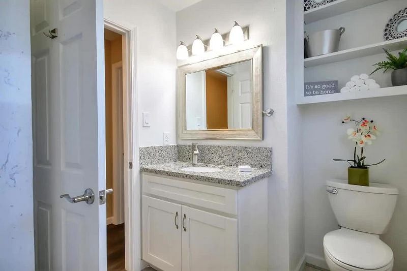 Hallway bathroom