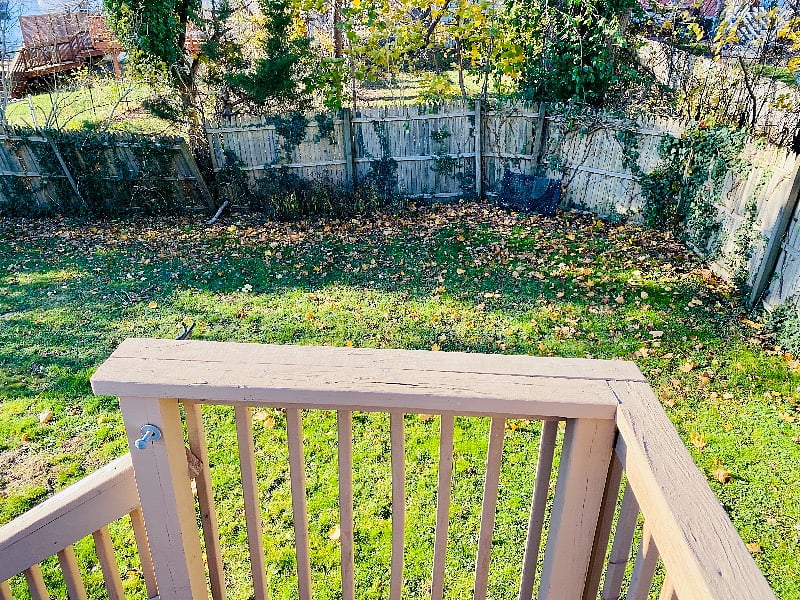 Nice sized and fenced private back yard.