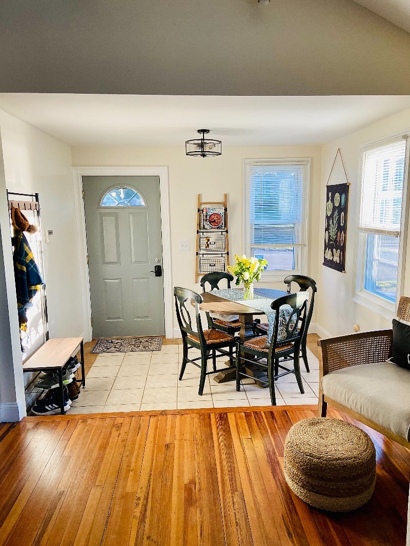 Dining area with view of the ocean