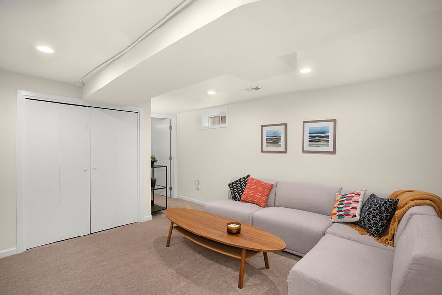 Lower floor family room