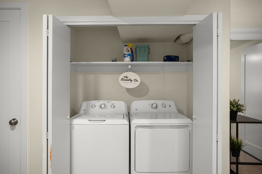 Lower floor laundry