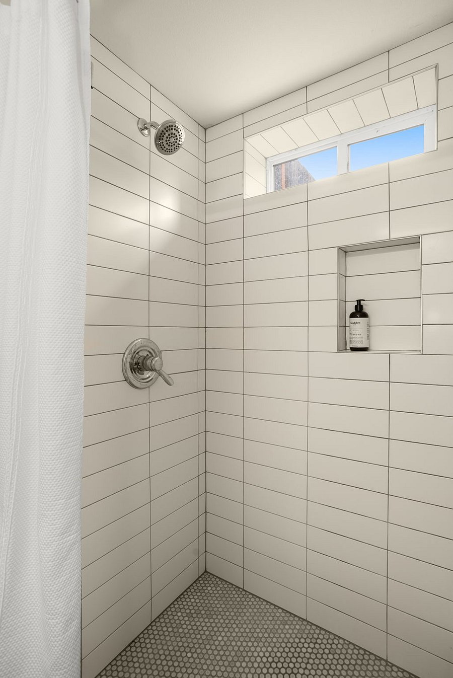 Lower bathroom with shower