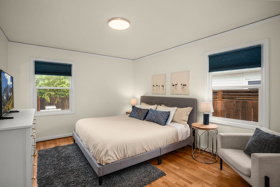 Main floor primary bedroom- king size
