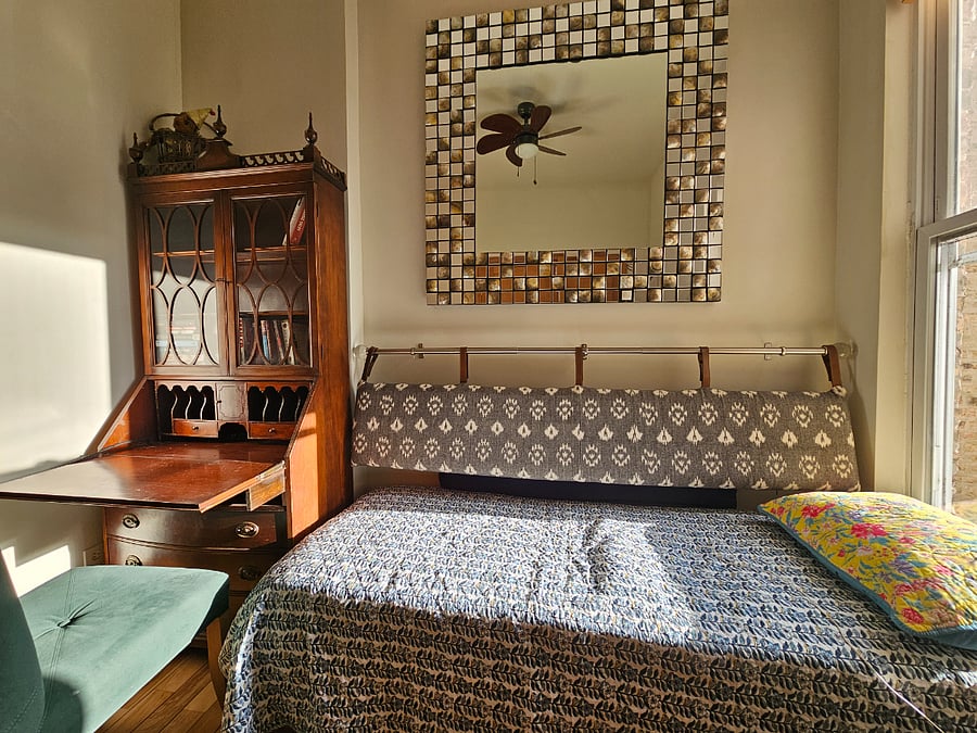 Extra bed inside the master bedroom.
