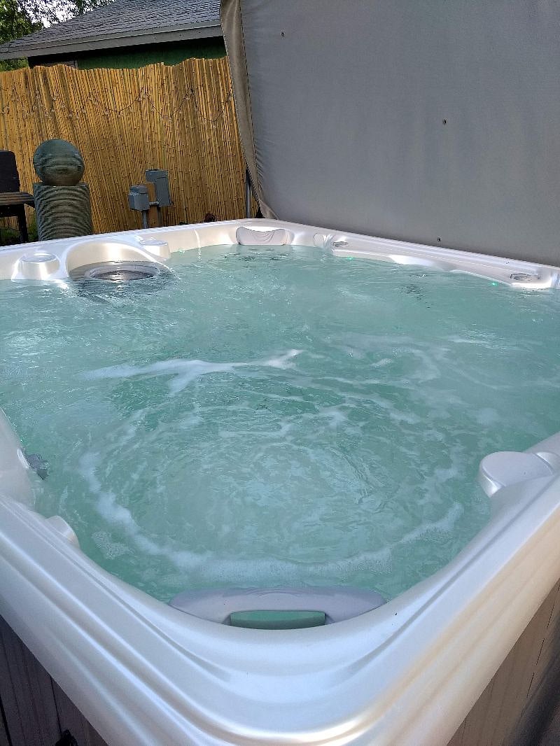 Seven Person hot tub available April 1-December. Weather permitting.