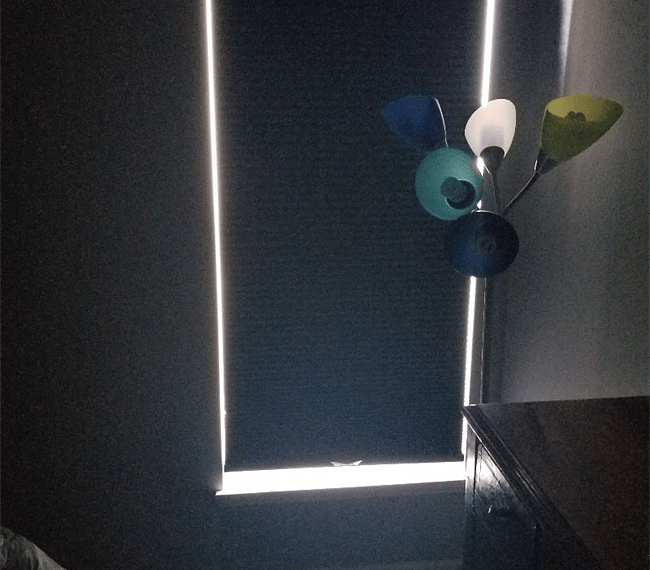 Blackout curtains to sleep peacefully through the day. The sun doesn't shine directly on that side of the house anyway.