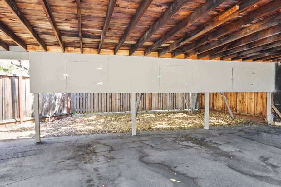Additional storage units and carport parking