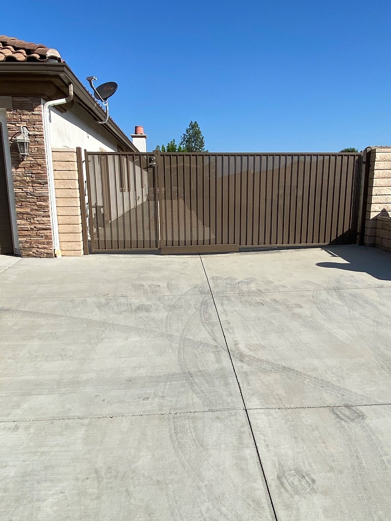 From parking to casita door.