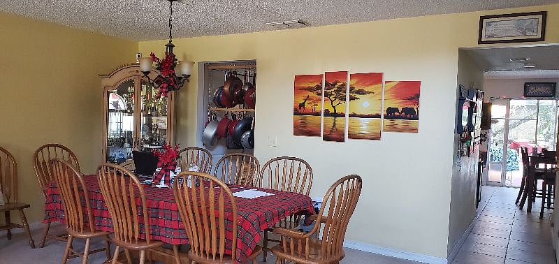 This is the 10 page dining table in our living/dining room combination.