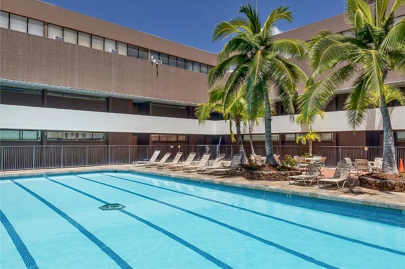 Pool gets sunlight for most of the day.