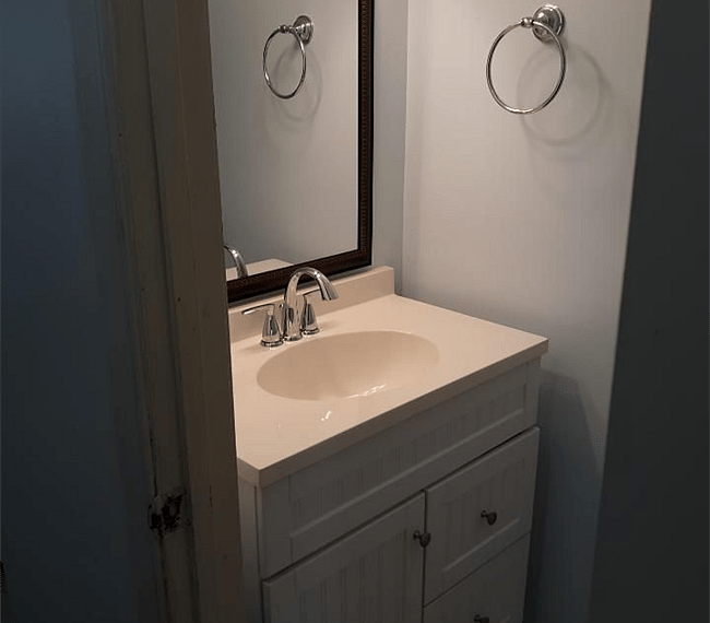 !st floor half bathWahser and dryer