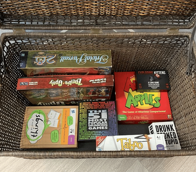 Board games supplied