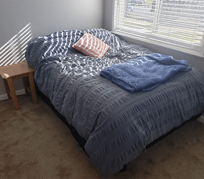 Spacious and bright bedroom