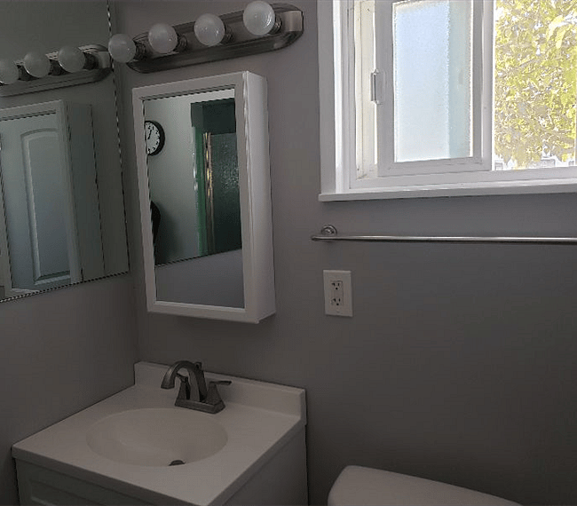 Sink and mirror