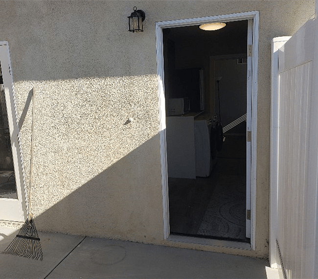 Back entrance