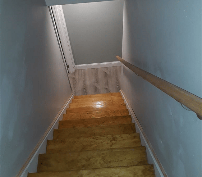 Stairs guiding to your basement apartment