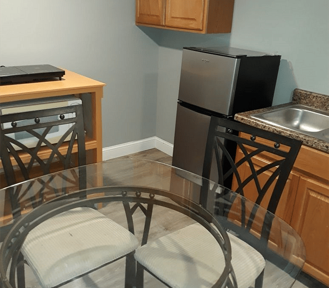 Dining adjoining kitchen