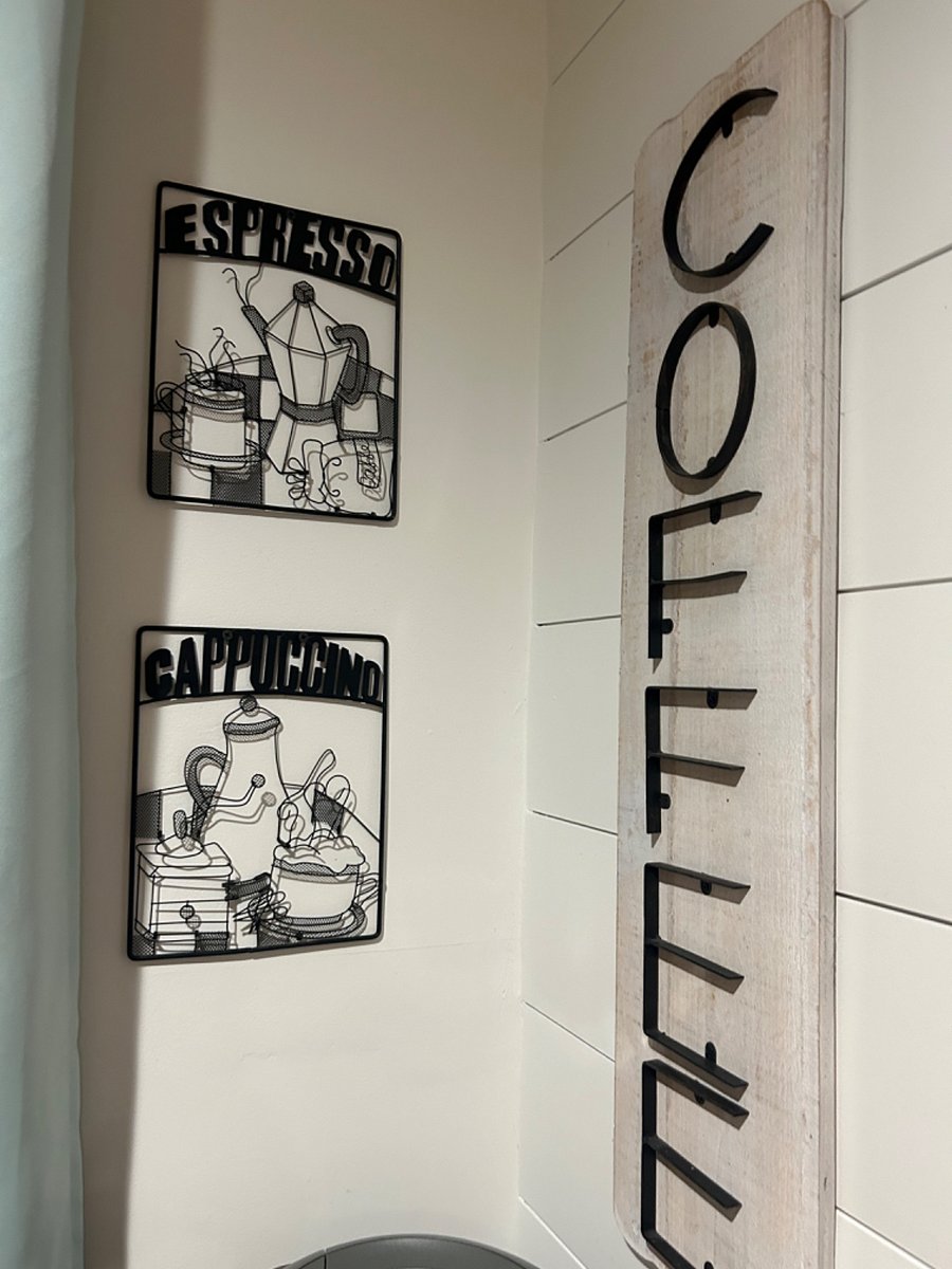 Coffee cart decor 