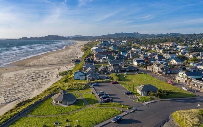 Stunning views of the coastline just steps away from the home
