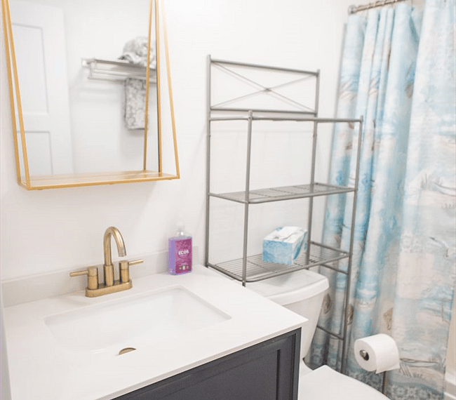 remodeled guest bathroom
