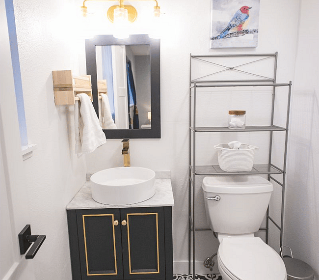 remodeled master bathroom