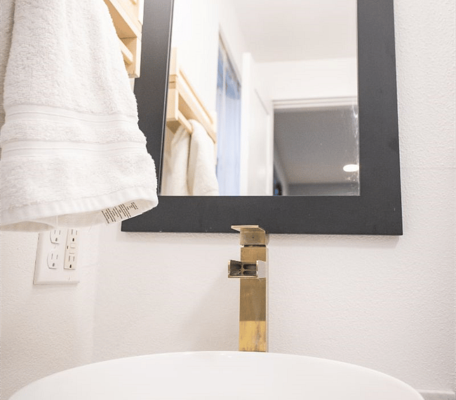 remodeled master bathroom